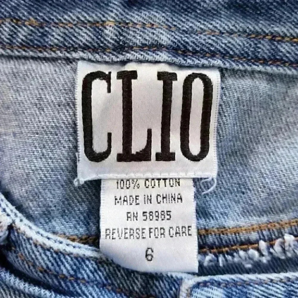 CLIO Cotton Distressed Jean Skirt 6 - Picture 8 of 9